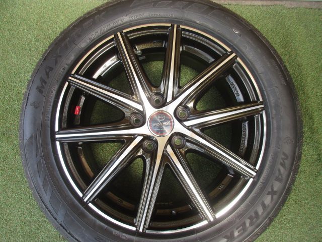 【中古】　送料込み　スマック　215/55R17　ラヂアルタイヤ４本SET　50.55エスティマ　RVヴェゼル　WR-V　RB　RCオデッセイ　マツダCX-3　ヤリスクロス 42,000円