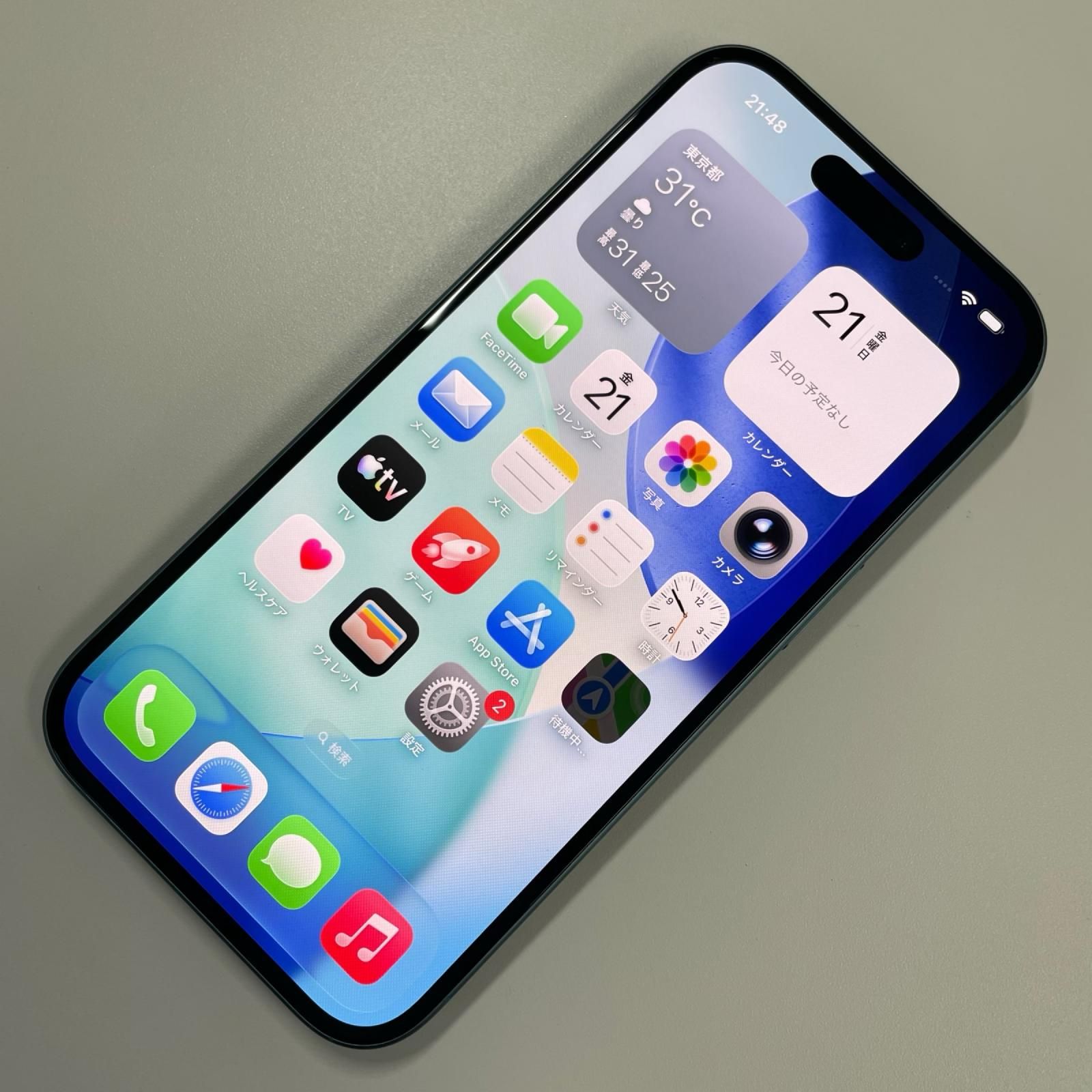 SIMフリー iPhone 16 128GB ティール