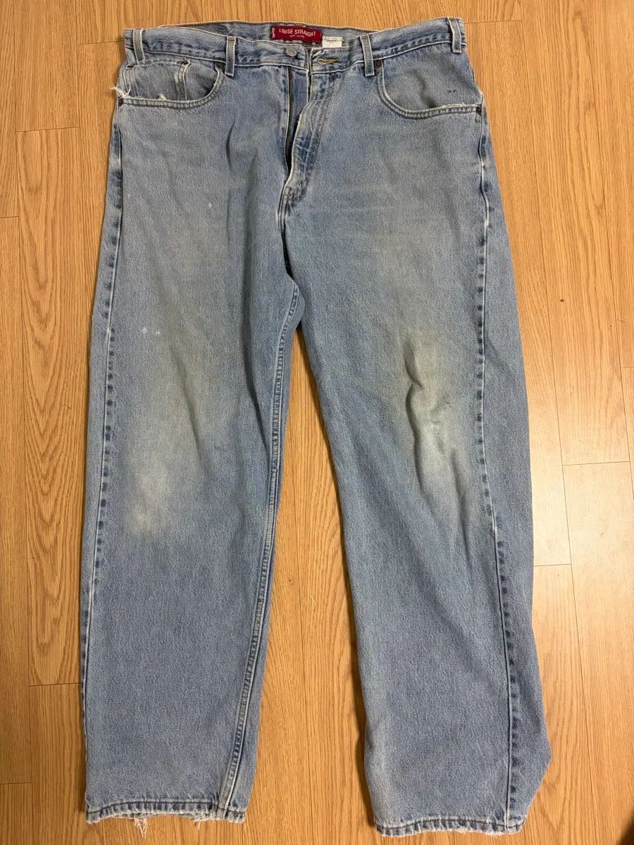 リーバイス 569 レッドフォント ズボン 38x32