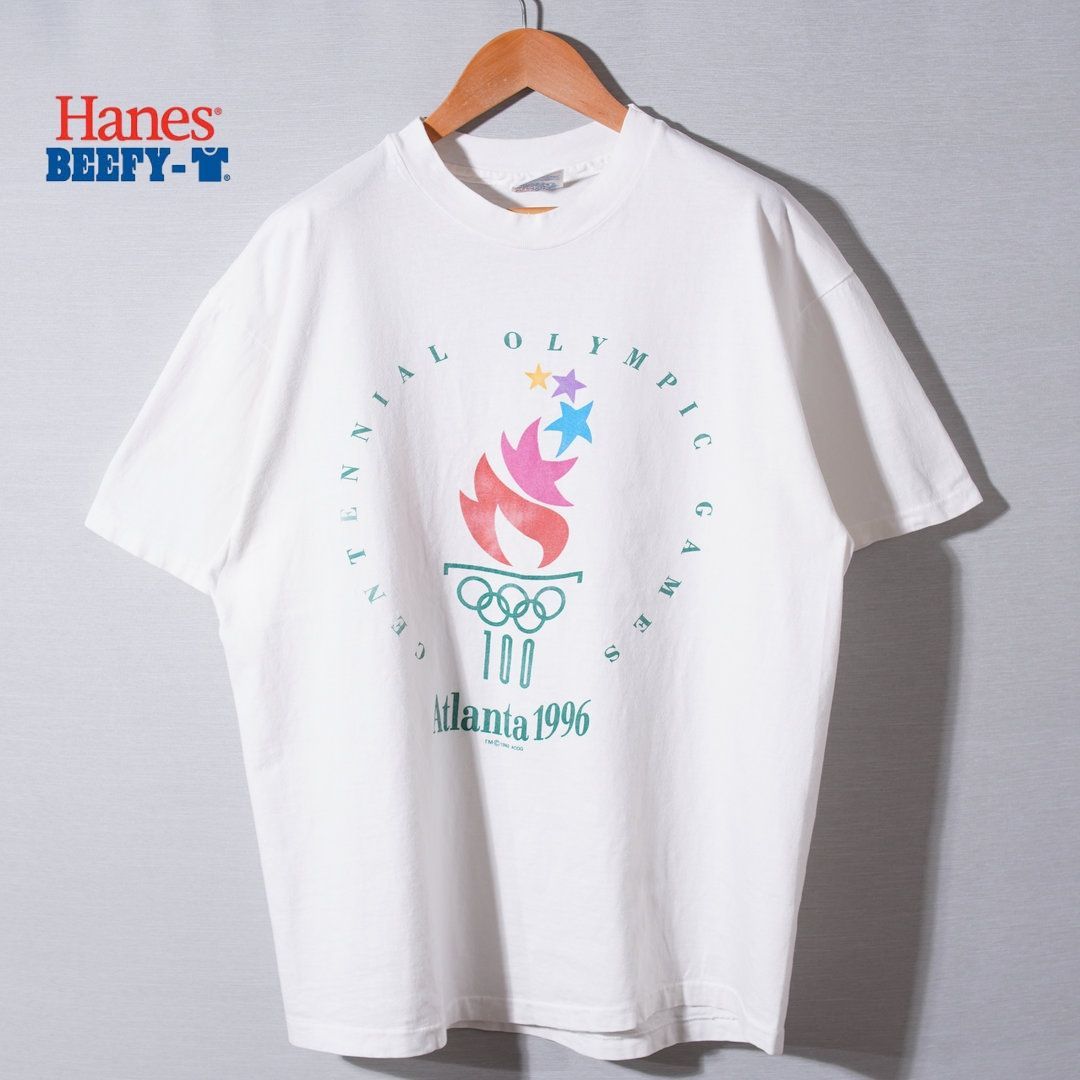 90s USA製 1996年製 アトランタ オリンピック Tシャツ L ホワイト