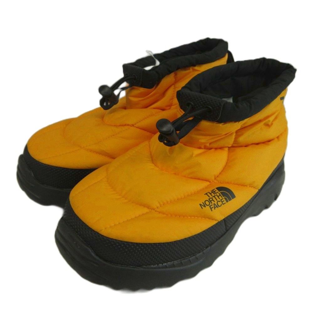 ザノースフェイス THE NORTH FACE ヌプシ トラクション チャッカ NUPTSE TRACTION CHUKKA ダウンブーツ 中綿 ショート ロゴ US8 24cm オレンジ 黒 ブラック NF0A8DAA /XZ ■GY18
