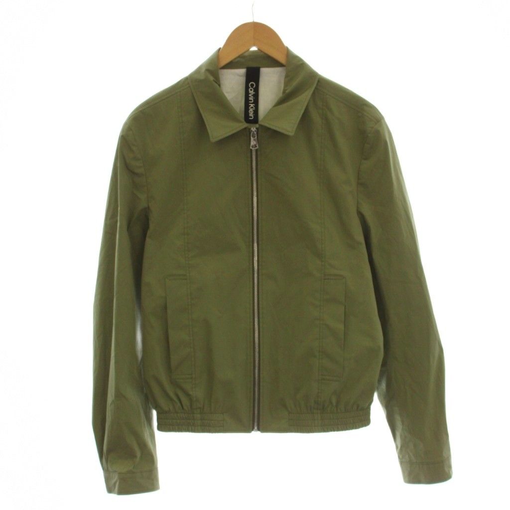 カルバンクライン CALVIN KLEIN ジャンパー ブルゾン ジージャン スカジャン スタジャン ジャケット 上着 S カーキ 無地 長袖 K10K108961 /LP ■GY17 6,408円