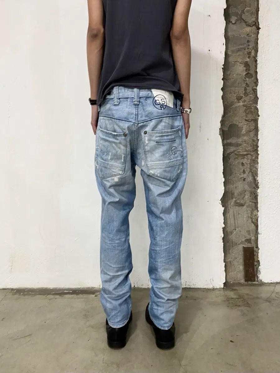 G-Star RAW(ジースターロゥ) ディストレスド バイカー ジーン