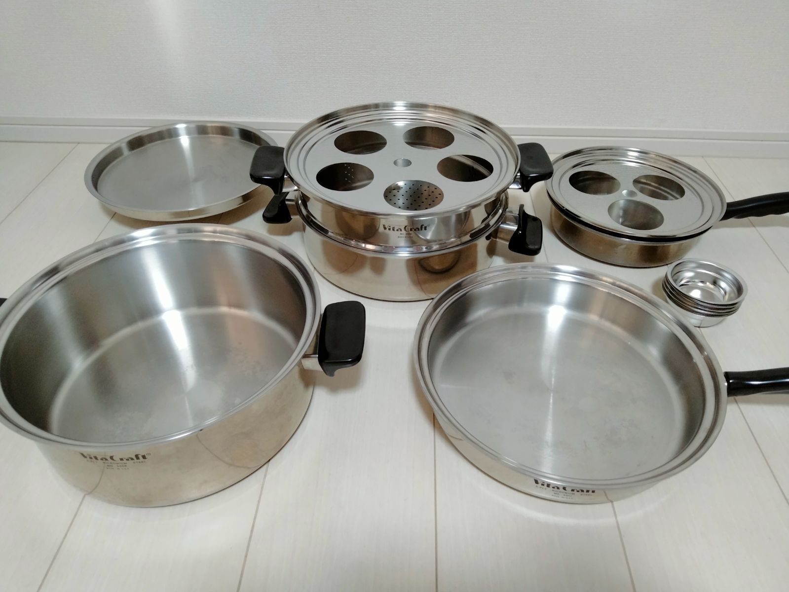 VitaCraft ビタクラフト 鍋 フライパン セット 5511 5506 3306 大蒸し器 両手鍋