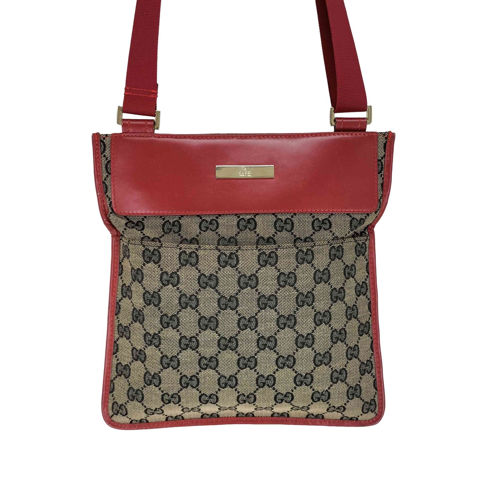グッチ GUCCI ロゴプレート GGキャンバス ショルダーバッグ GGcanvas shoulderbag レディース 表記無