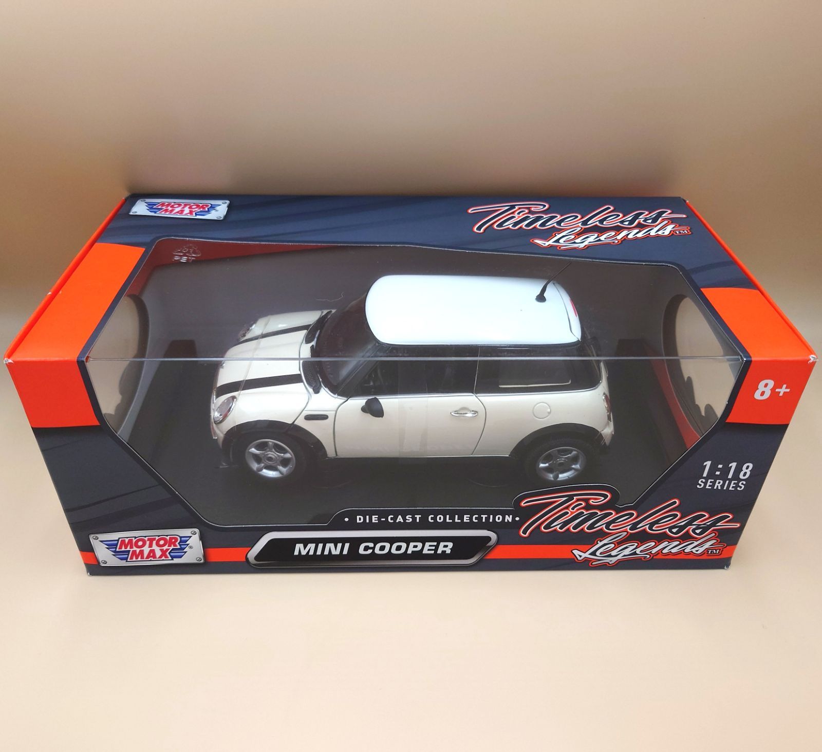 1/18 ミニクーパー 2001 クリーム Mini Cooper モーターマックス製