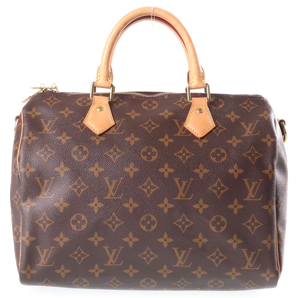 LOUIS VUITTON (ルイヴィトン) モノグラム スピーディ・バンドリエール30 PVC レザー ハンドバッグ ミニボストンバッグ ICタイプ ブラウン M41112