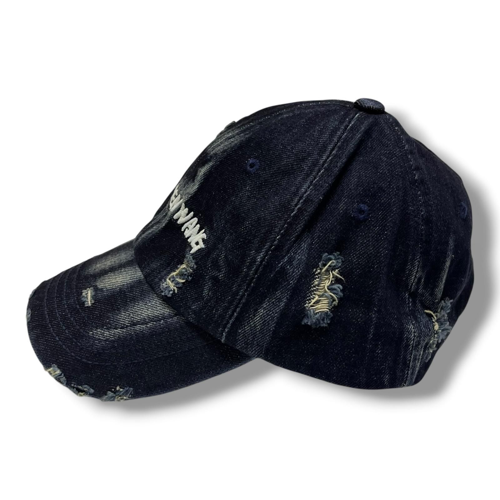 Feng Chen Wang フェンチェンワン デニム キャップ 変形デザイン 未使用 Feng Chen Wang 25AW Gradient Tie Dye Denim Cap タイダイ