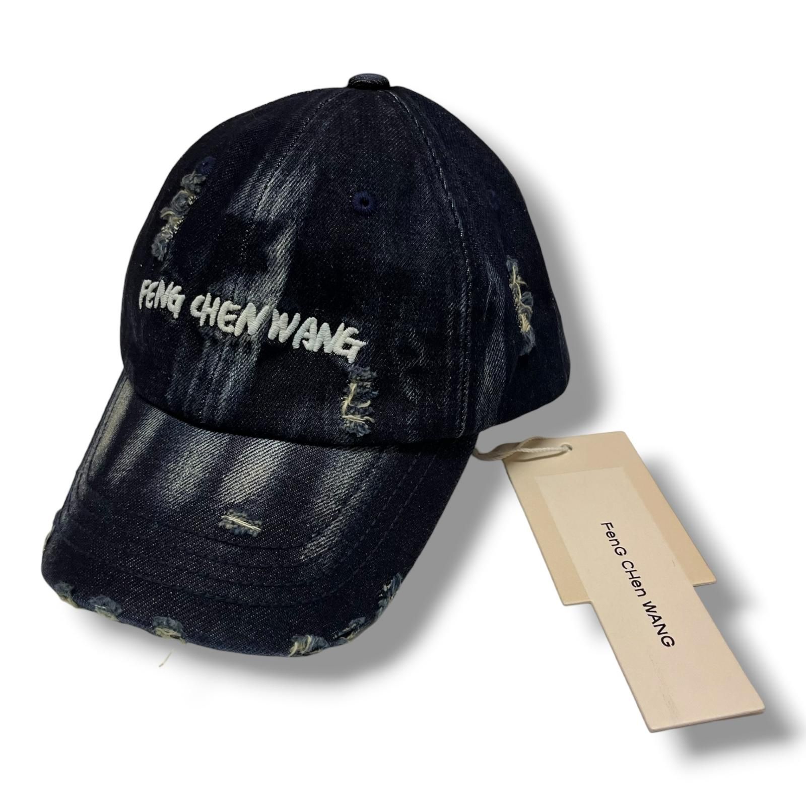 未使用 Feng Chen Wang 25AW Gradient Tie Dye Denim Cap タイダイデニムキャップ 帽子 フェンチェンワン FUF20AC02 インディゴ O/S （21678M）