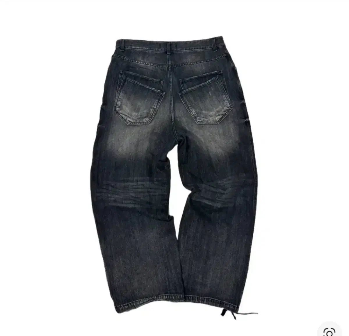 Nonnod ダブル ポケット Japanese Denim ウォッシュド ブラック 2