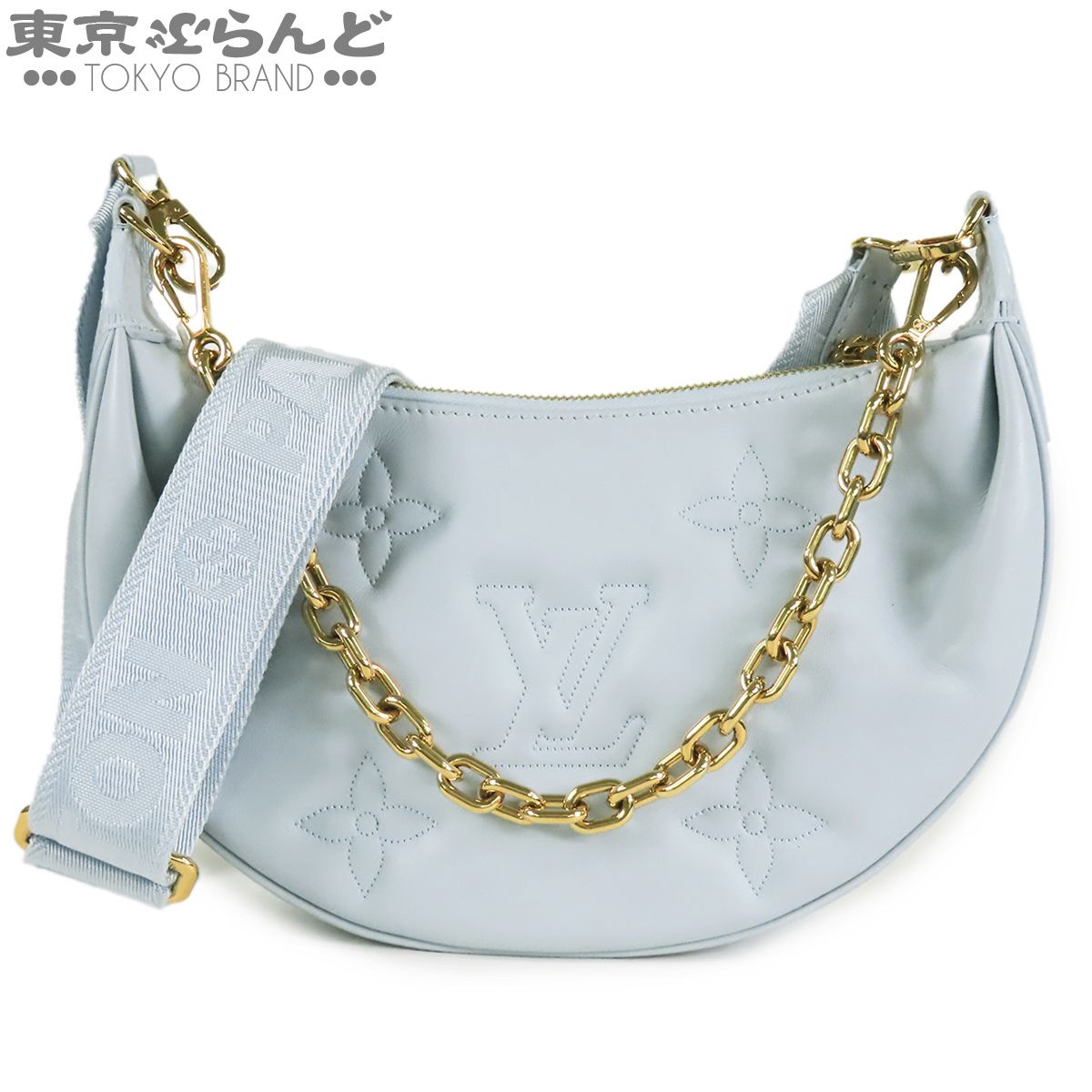 ルイヴィトン LOUIS VUITTON オーバーザムーン M59825 ブルーグラシエ バブルグラム 2WAY チェーンバッグ ショルダーバッグ レディース 101888843