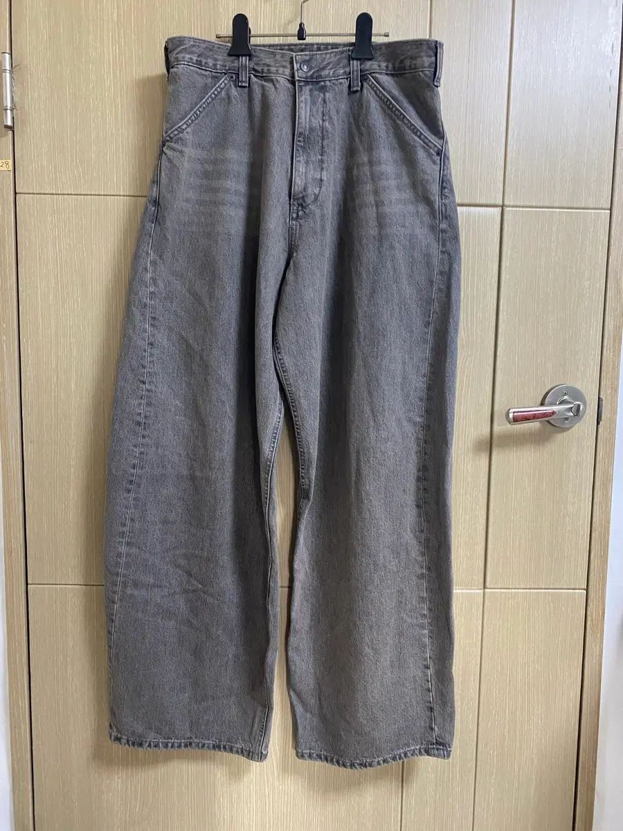 HATCHINGROOM 해칭룸 ワイドカーブド ヴィンテージ グレー デニムパンツ 4サイズ