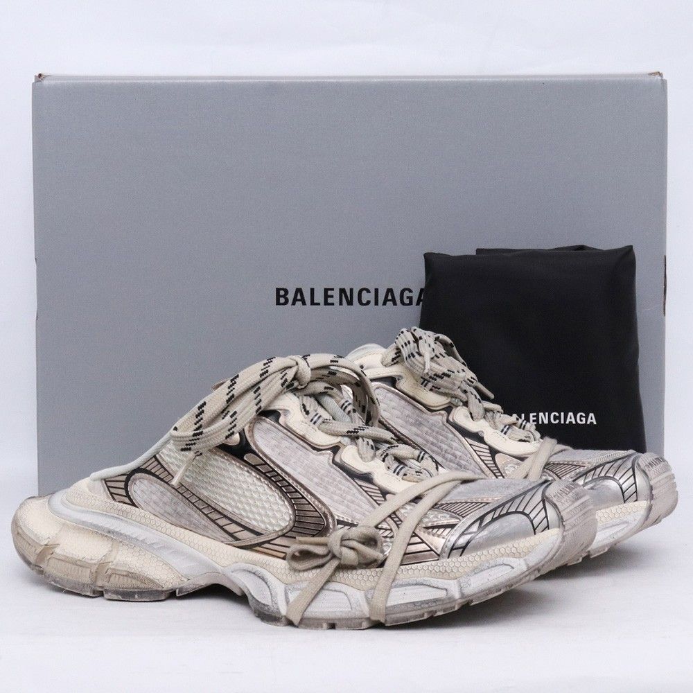 27.5cm BALENCIAGA 3XL ミュール ローカットスニーカー サイズ42 ホワイト 742672