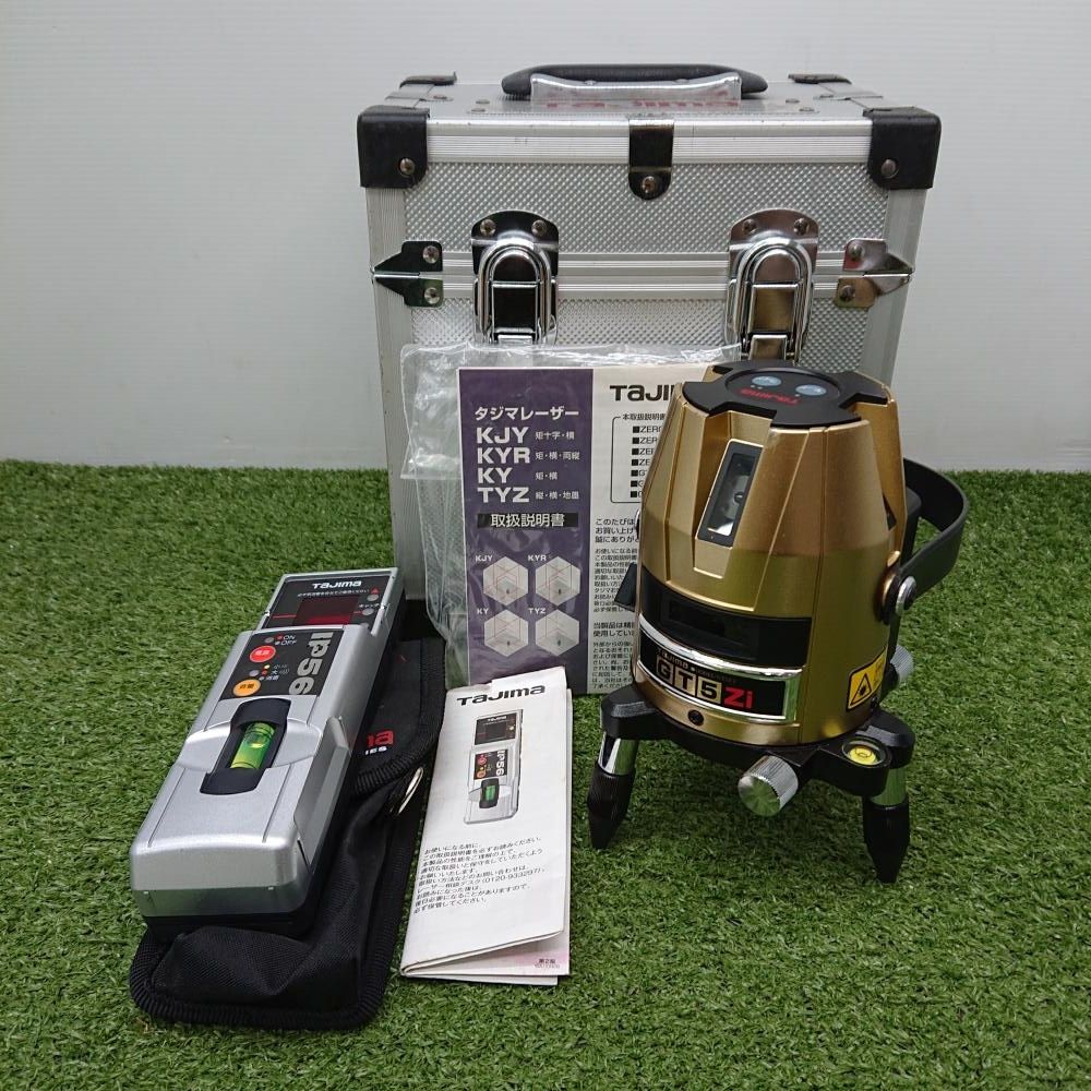 【中古品】 タジマ GT5-Zi レーザー墨出し器 赤レーザー5本 ケース・受光器付 [1605]