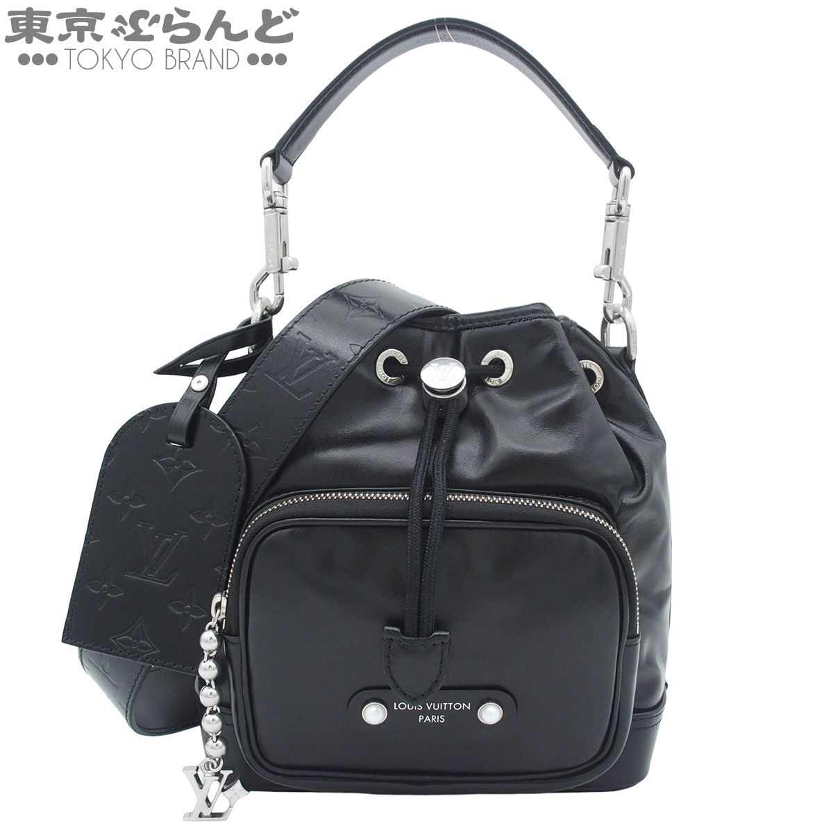 ルイヴィトン LOUIS VUITTON ノエ・カーゴ M13985 ブラック カーフ 2WAY ショルダーバッグ 現行品 ハンドバッグ メンズ 101888856
