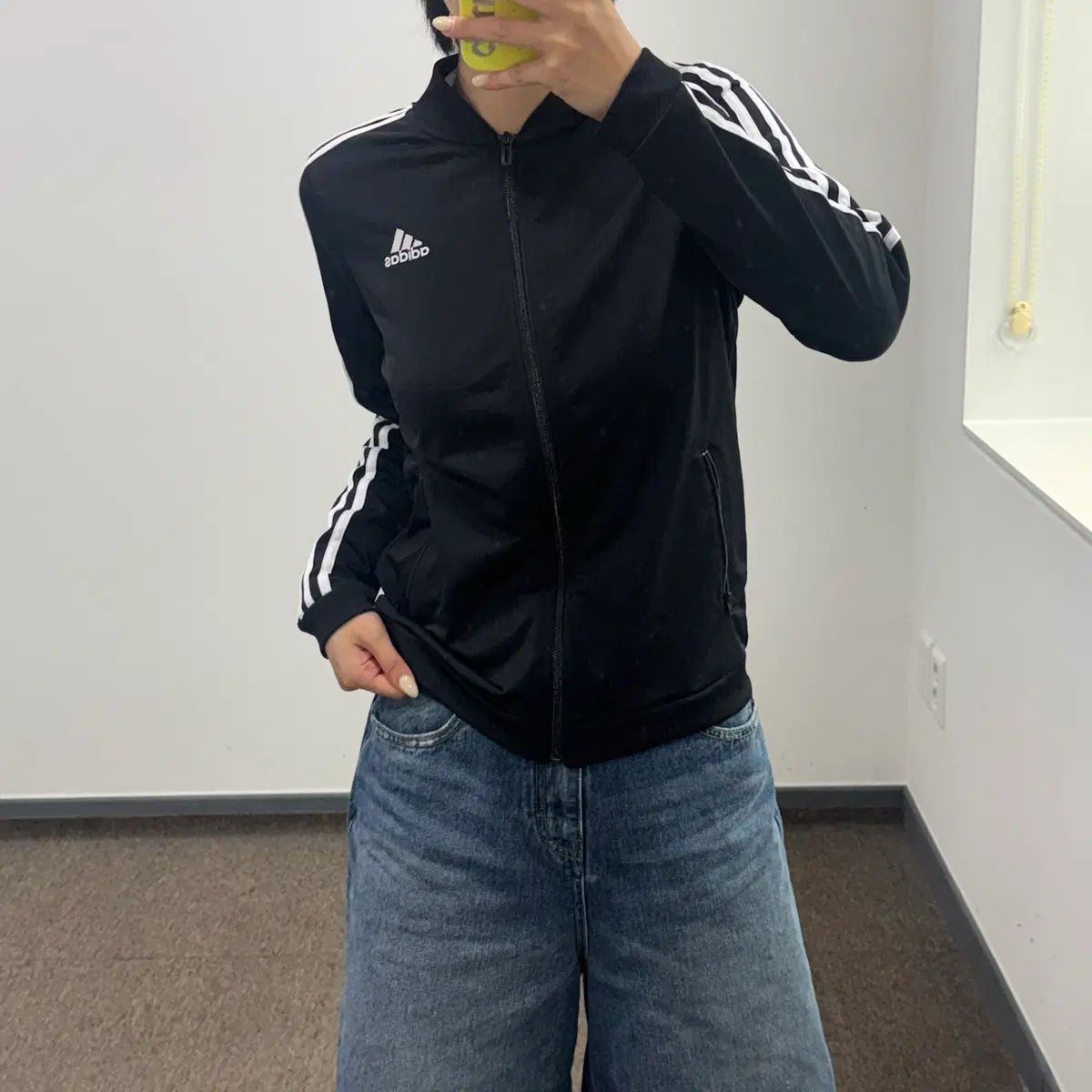 adidas アディダス 三角ロゴ ブラック ジャージ