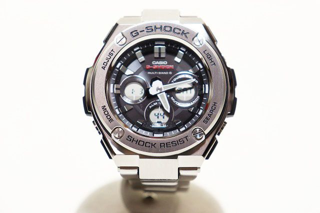Casio CASIO G-SHOCK G-STEEL GST-W310-1AJF G Steel Metal Band Solar Radio Controlled Watch Silver [Brand Used Clothing Vector] [Used] ▲■260103