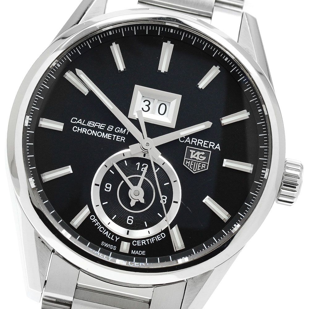 タグホイヤー TAG HEUER WAR5010.BA0723 カレラ グランドデイト GMT キャリバー8 自動巻き メンズ 保証書付き_972284