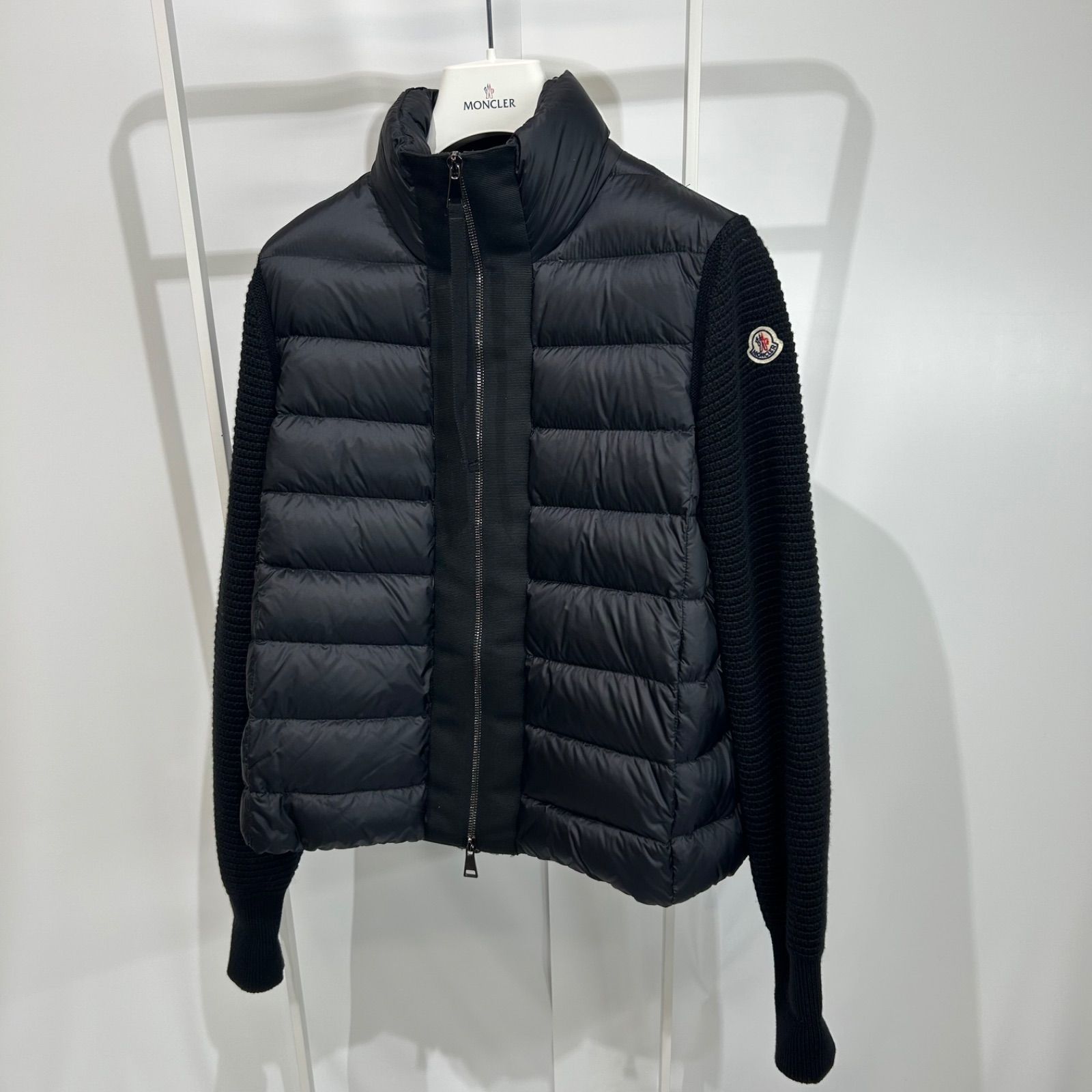 MONCLER モンクレールダウンニット切り替え黒xs