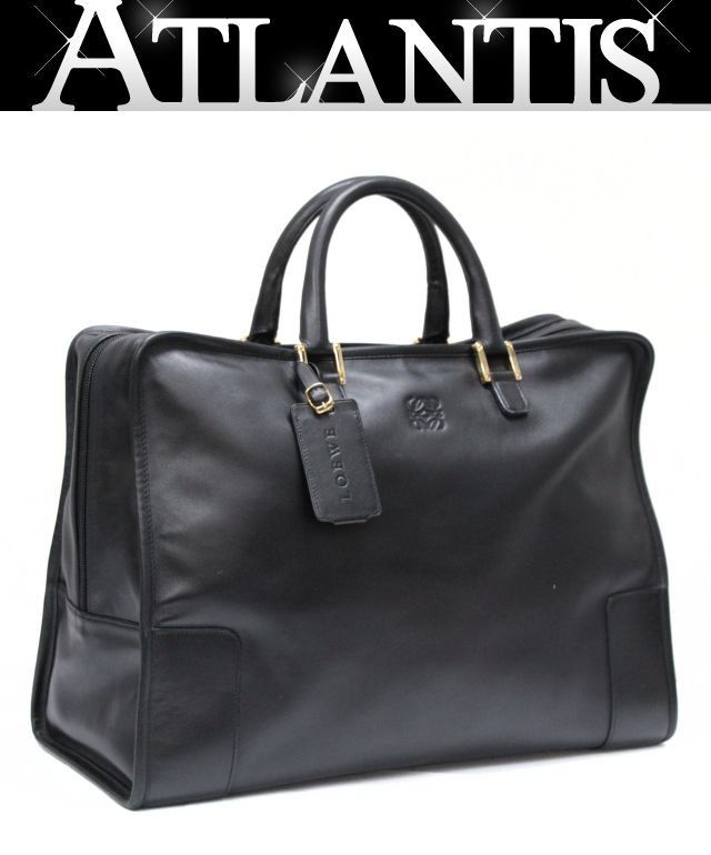 LOEWE ロエベ アマソナ40 ハンドバッグ アナグラム レザー 黒 【75938】 60,445円