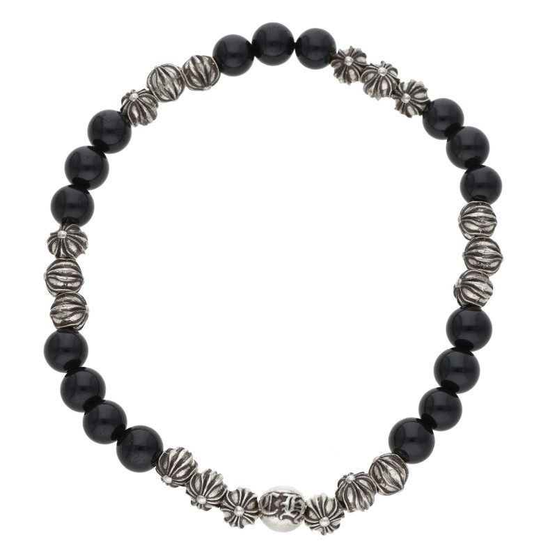 クロムハーツ 6mm BEAD/6mmビーズブレス BEAD14 6mm ブラックトルマリンビーズブレスレット メンズ 297,747円