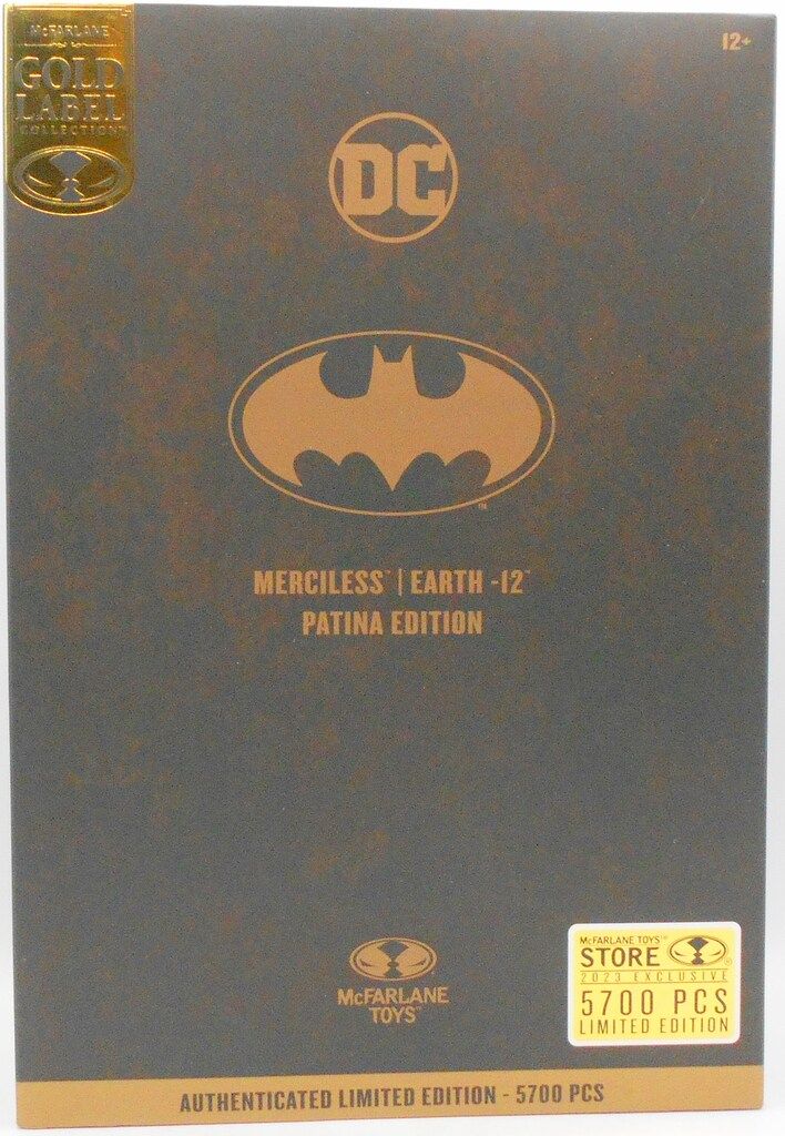 McFARLANE TOYS GOLD LABEL COLLECTION EARTH 12 MERCILESS / PATINA EDITION 9インチ