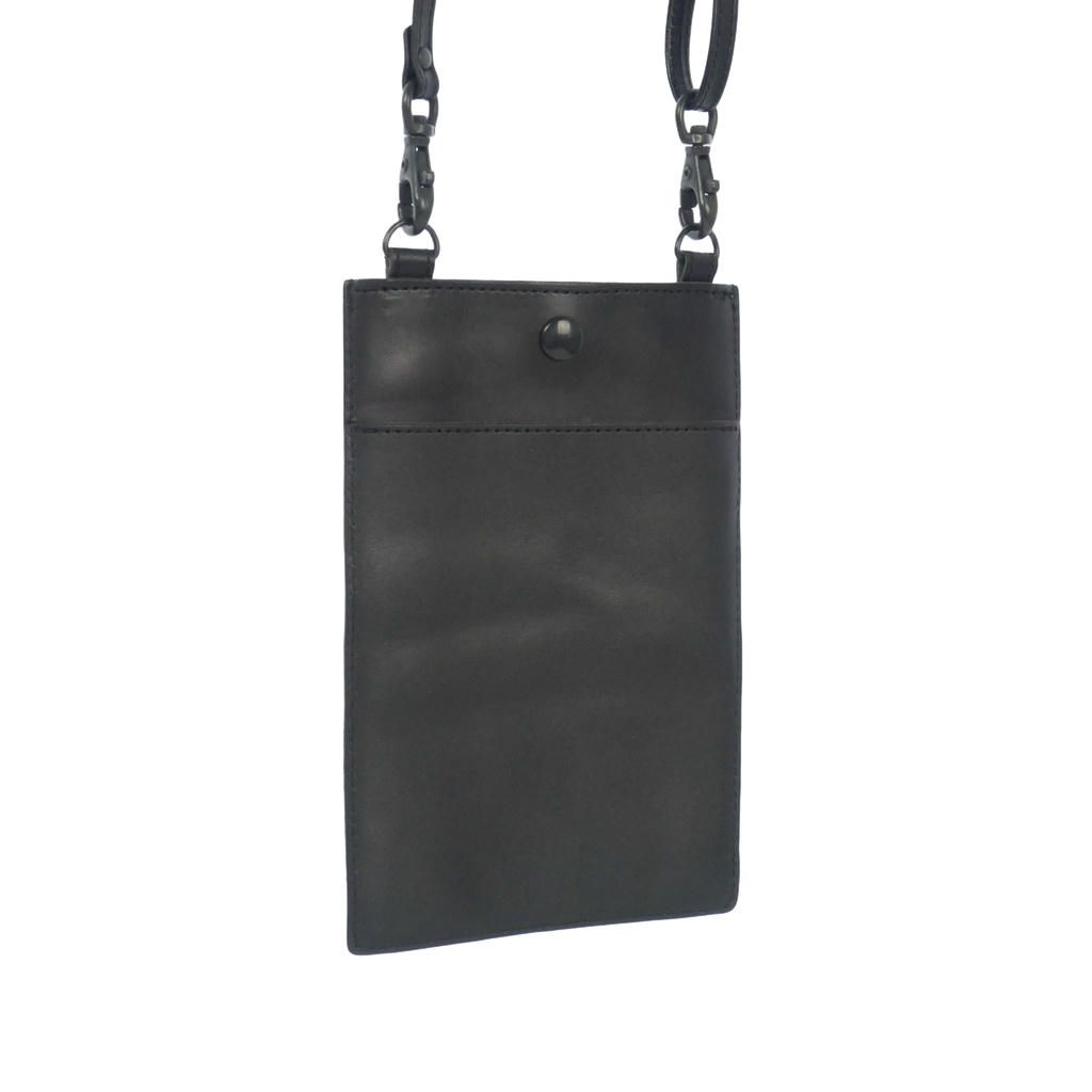 サイト s'yte ヨウジヤマモト LEATHER NECK SHOULDER POCHETTE ネックショルダー レザーポシェット ポーチ 黒 ブラック
