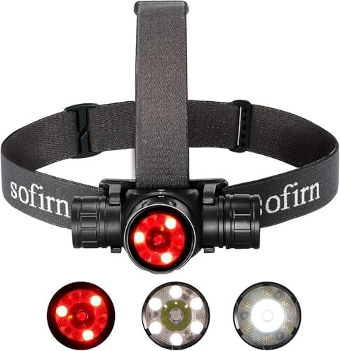 Sofirn HS21 ヘッドライト 充電式 赤光付き 2200ルーメン高輝度 ヘッドランプ スポットライト フラッドライト モーションセンサー搭載 防水仕様 強力ヘッドライト 夜釣り 登山 キャンプ ハンティング 安全帽 作業 緊急時用ym 1f463acd