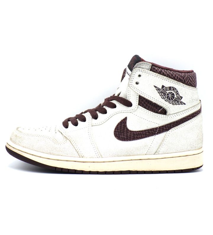 ナイキ NIKE × ア マ マニエール A Ma Maniere 【 AIR JORDAN 1 RETRO HIGH OG DO7097 100 】 エア ジョーダン 1 レトロ ハイ セイル アンド バーガンディ スニーカー f32113