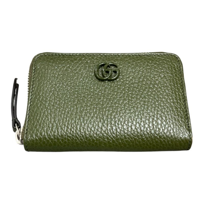 グッチ GUCCI ダブルG　コインケース 644412 グリーン レザー ユニセックス コインケース