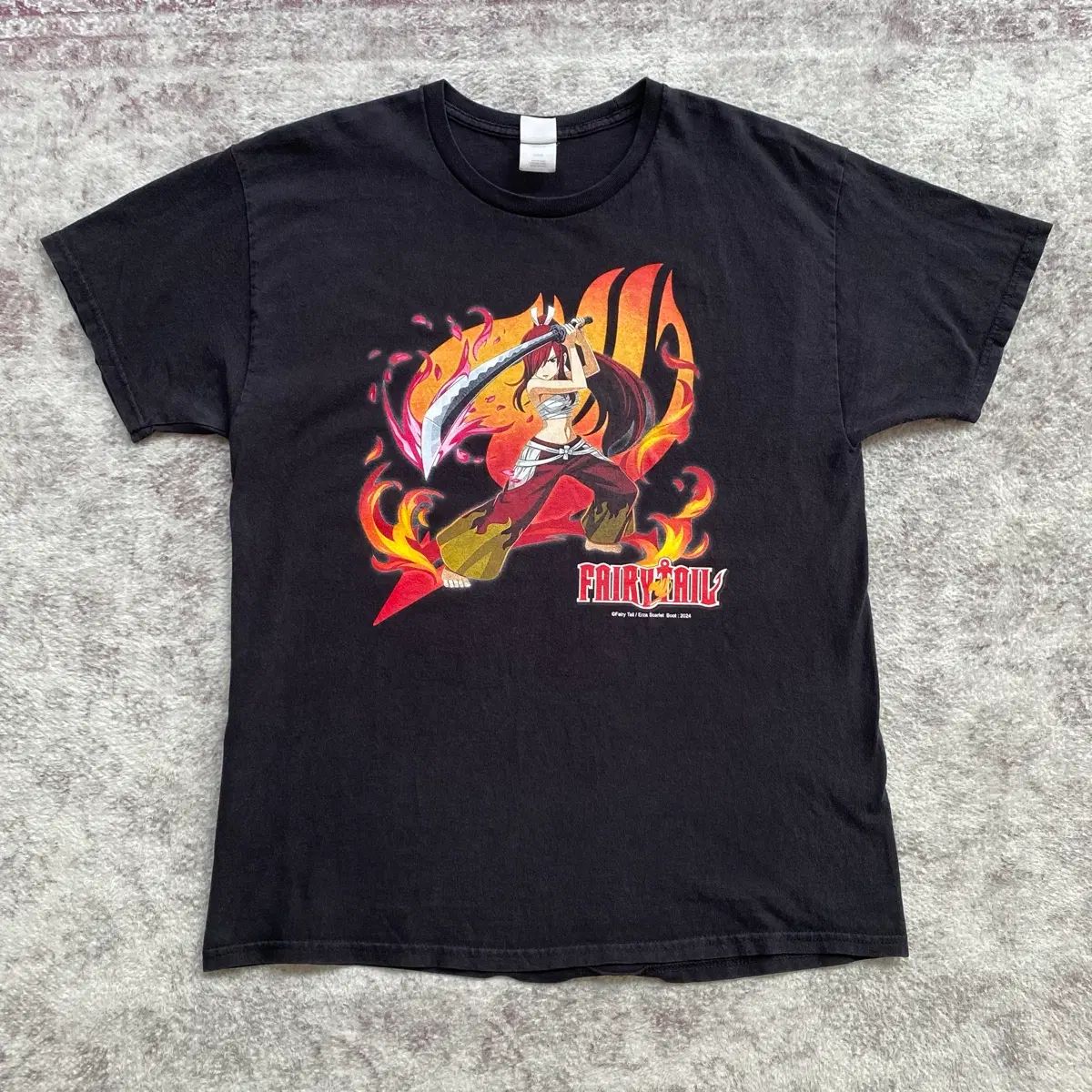 フェアリーテイル エルザ ブートレッグ アニメ Tシャツ アニティ