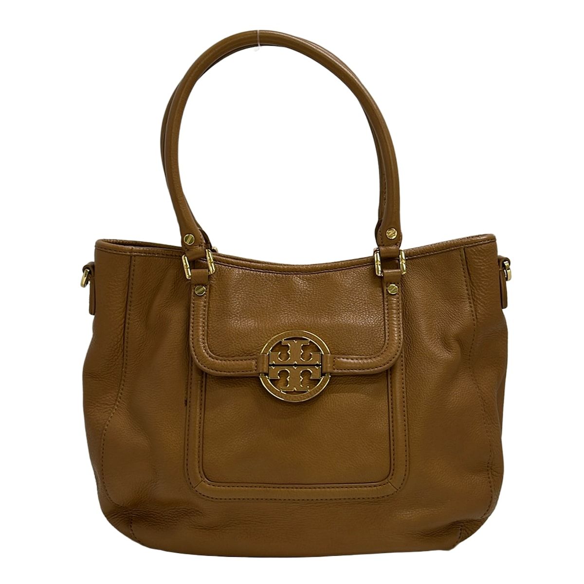 TORY BURCH(トリーバーチ) トートバッグ - ライトブラウン レザー