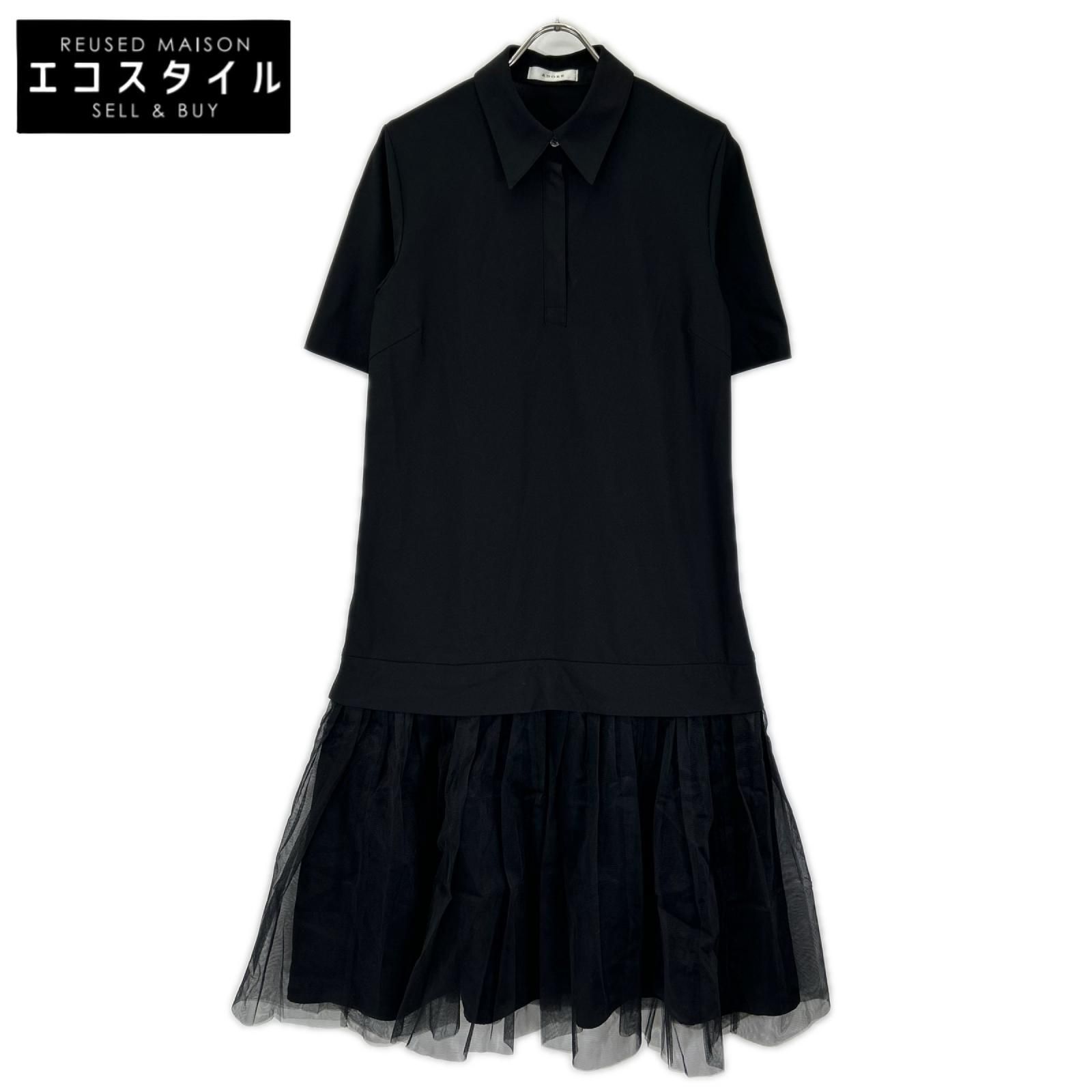ADORE　アドーア　531-5140521 25年製 ブラック メモリートリコットワンピース　38 20,543円