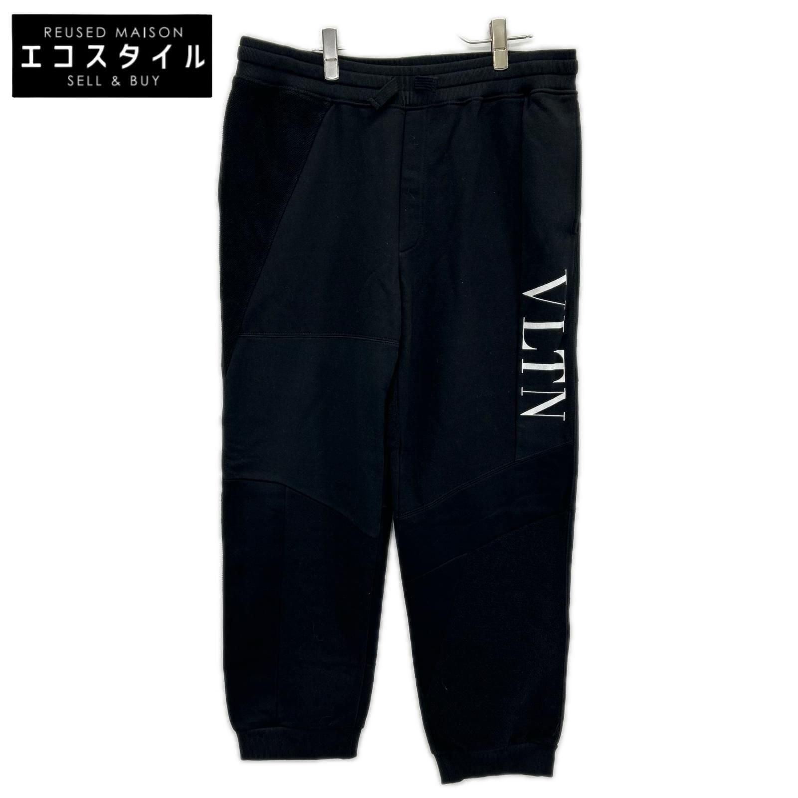 VALENTINO　ヴァレンティノ　WV3MD03A7CW VLTNロゴ パッチワーク スウェットパンツ　L