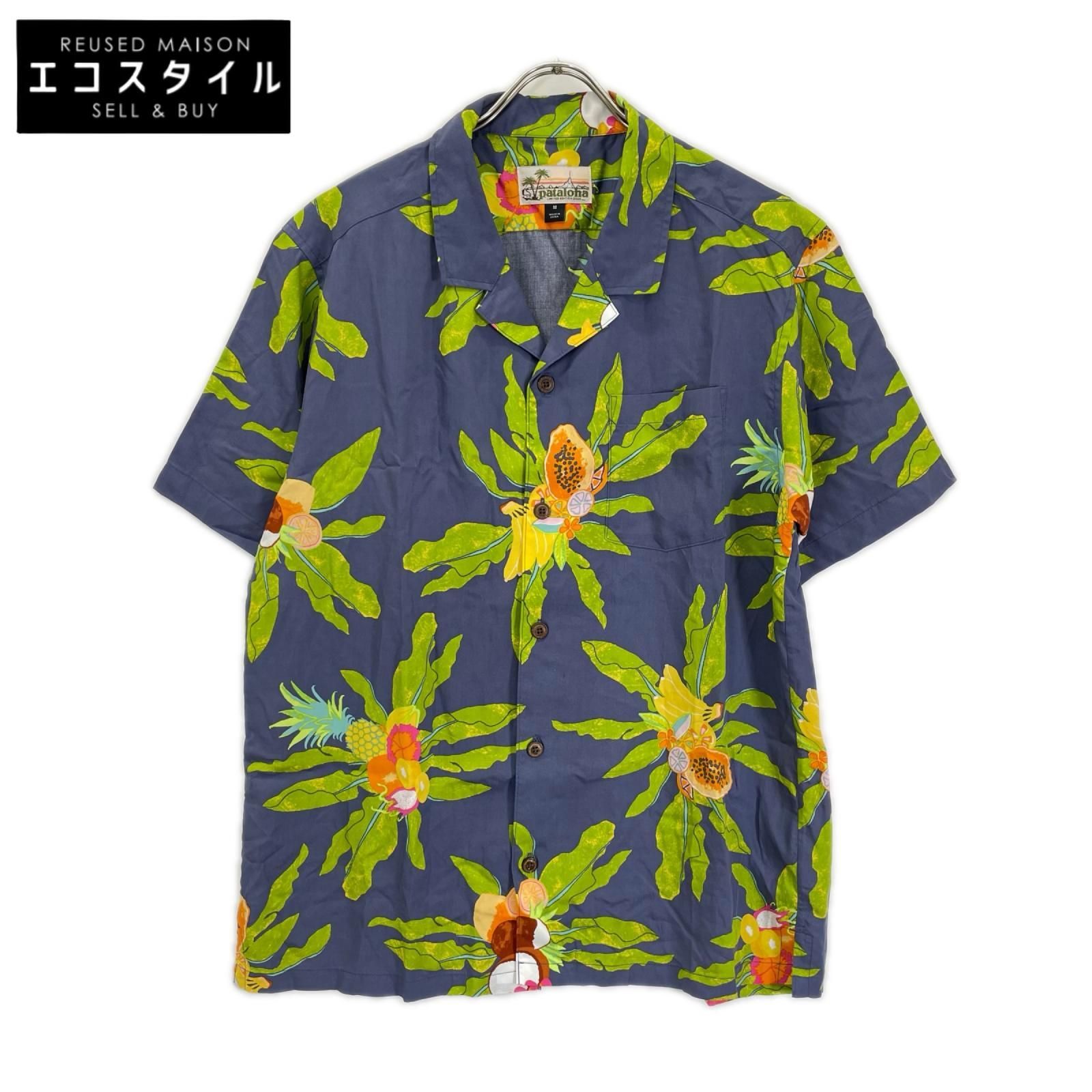 pataloha　パタロハ　52551 白タグ ブラックバナナ アロハシャツ