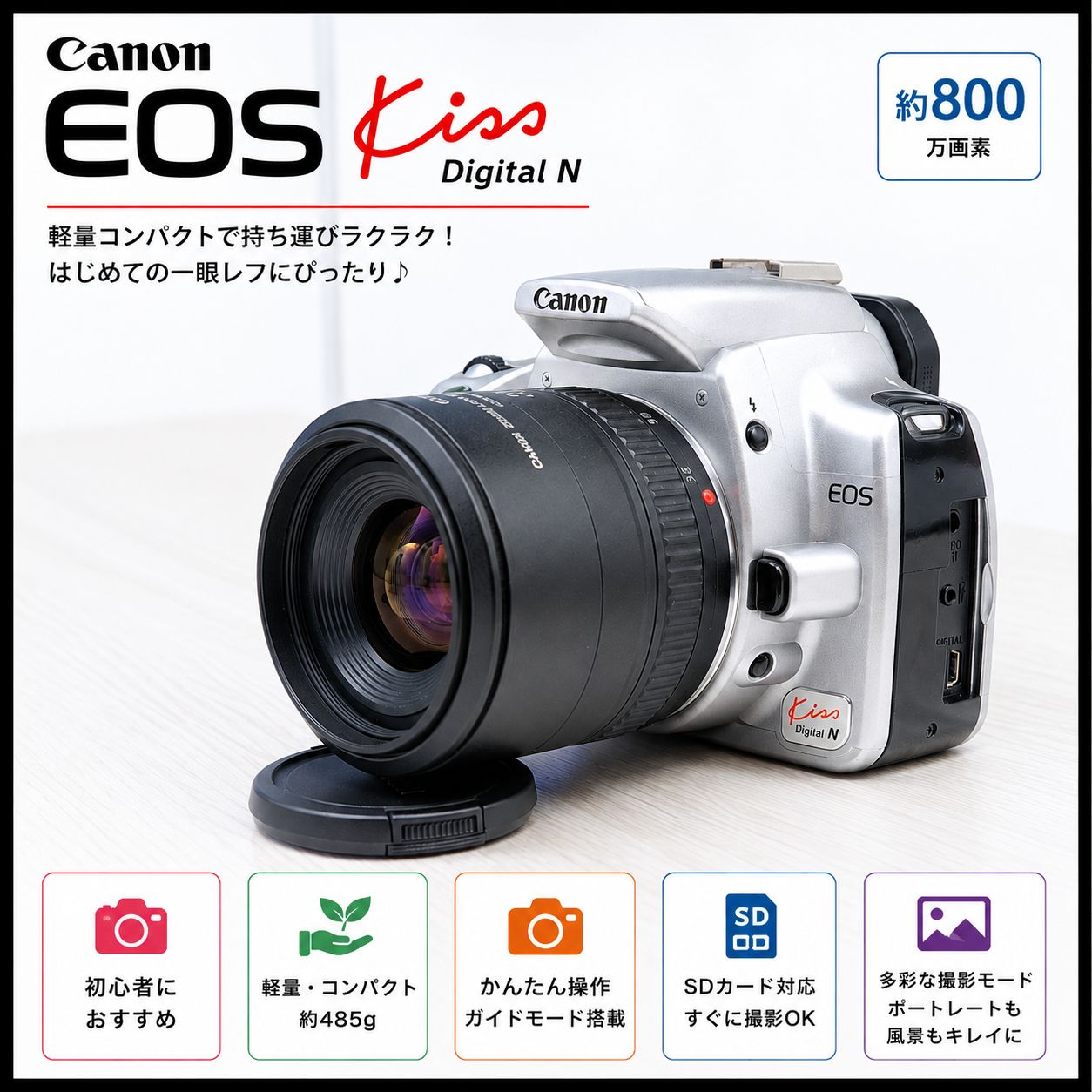 Canon EOS Kiss Digital N スマホ転送 一眼デビューに最適