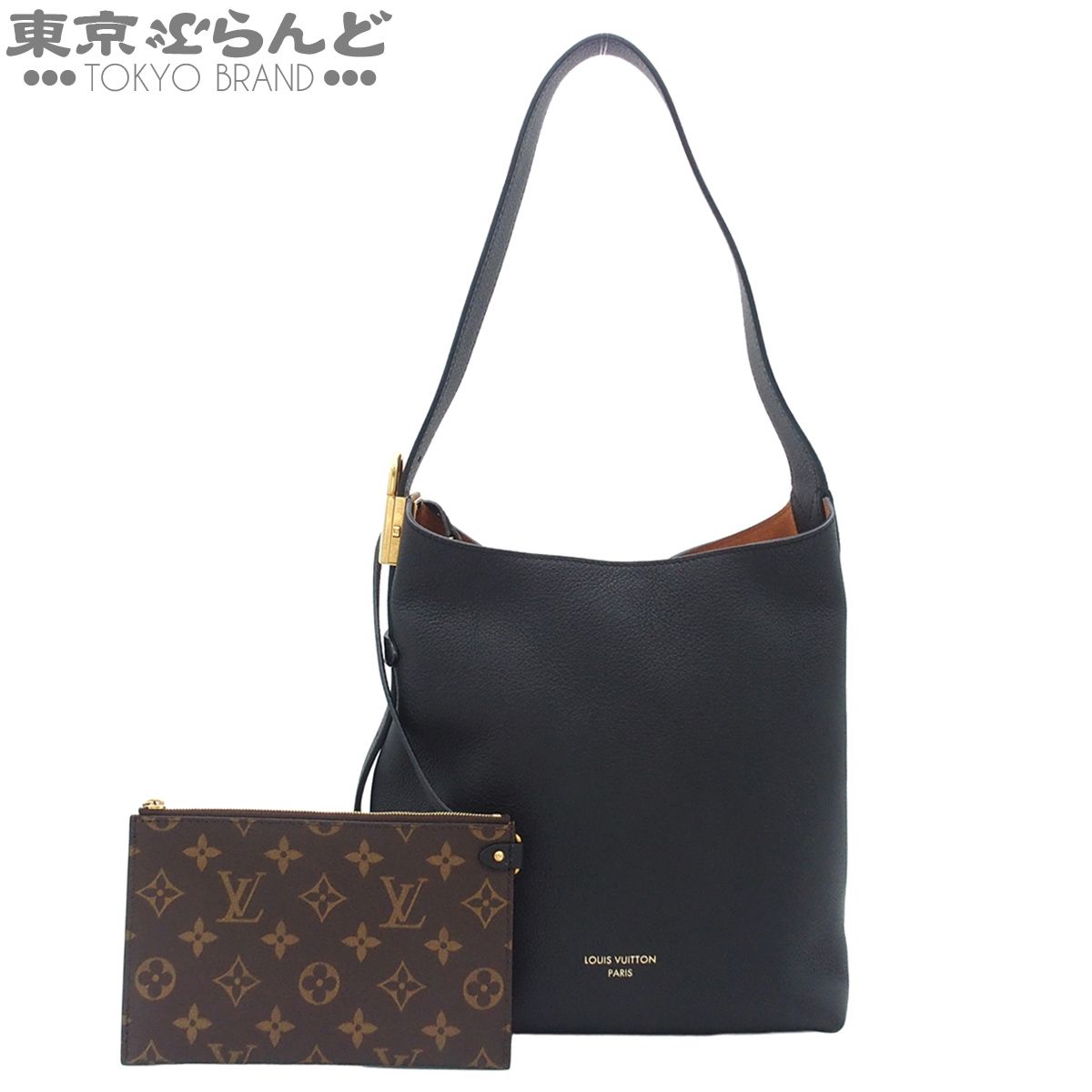 ルイヴィトン LOUIS VUITTON ロウキー･ホーボー PM M25352 ブラック カーフ ショルダーバッグ レディース 101885763 198,000円