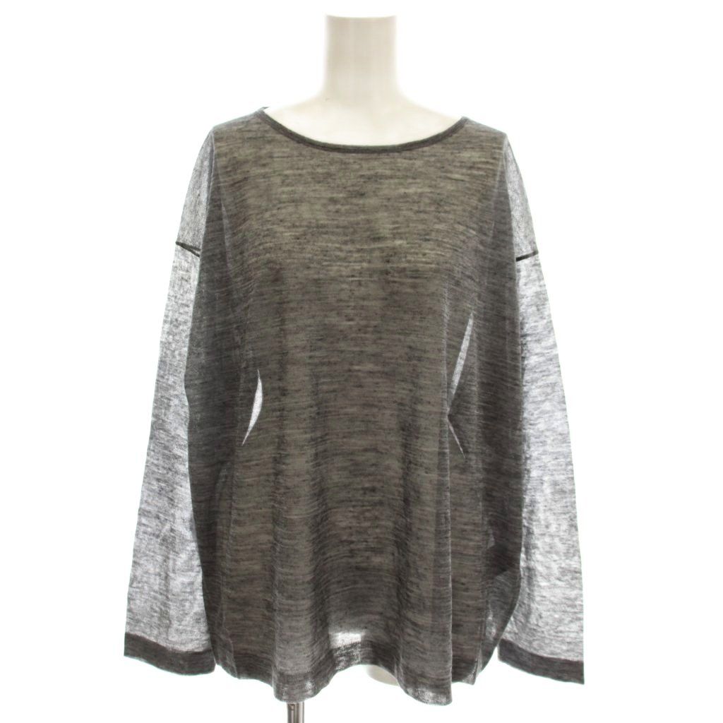 イエナ IENA 25AW アルパカMIX シアー プルオーバー ニット カットソー 長袖 F グレー 25080900703030 /☆G