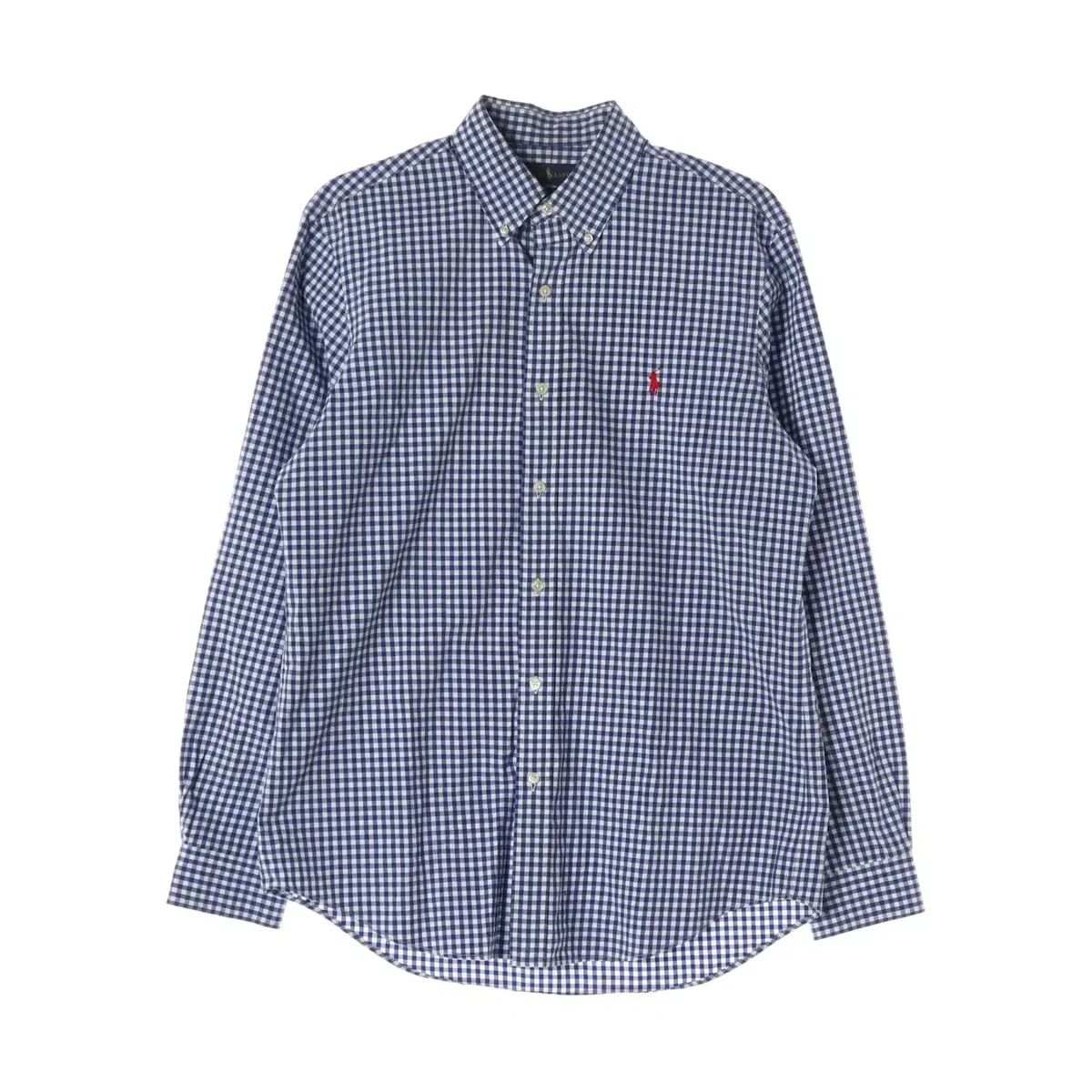 ポロ ラルフローレン クラシックフィット ネイビ ギンガム CHECK コットン シャツ M 6,535円