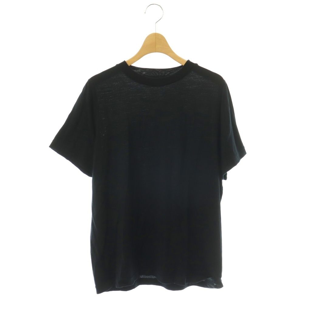 ミューズ ドゥーズィエム クラス MUSE de Deuxieme Classe 26SS Prime wool jersey Tシャツ カットソー 半袖 ブラック /HK ■OS