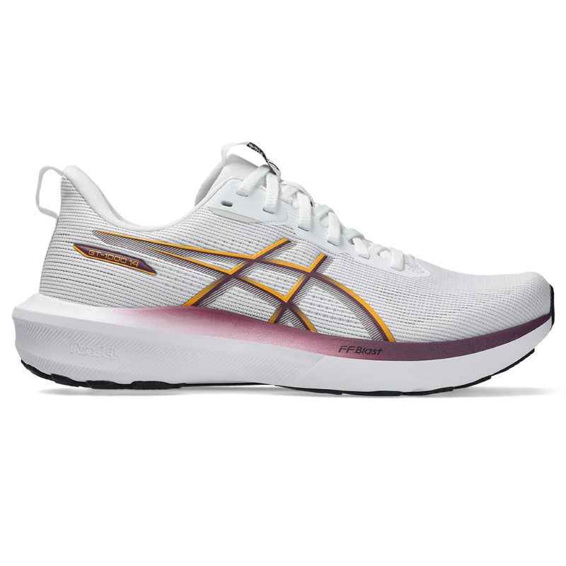 アシックス asics GT-1000 14 Running ランニング シューズ(レディース) (1012B859)、(101)WHITE/YAMABUKI