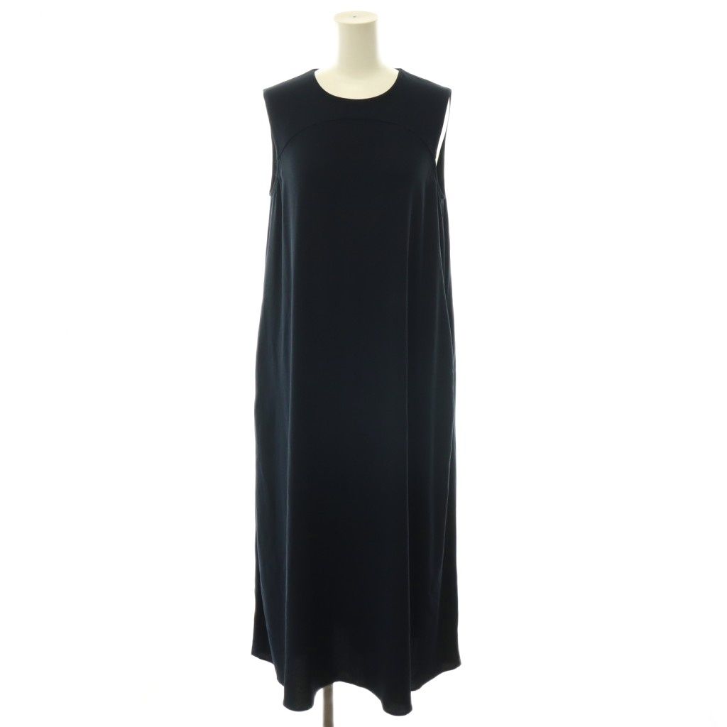 セオリーリュクス 26SS FLOW MEDDY ワンピース 38 濃紺 セオリーリュクス theory luxe 26SS FLOW MEDDY DRESS ワンピース