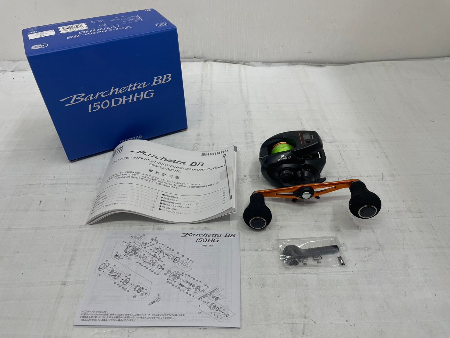 送料無料h16208 SHIMANO シマノ 21 Barchetta BB バルケッタBB 150DHHG 右ハンドル カウンター付 ベイトリール 箱 説明書付 釣具 フィッシング アウトドア 10,488円
