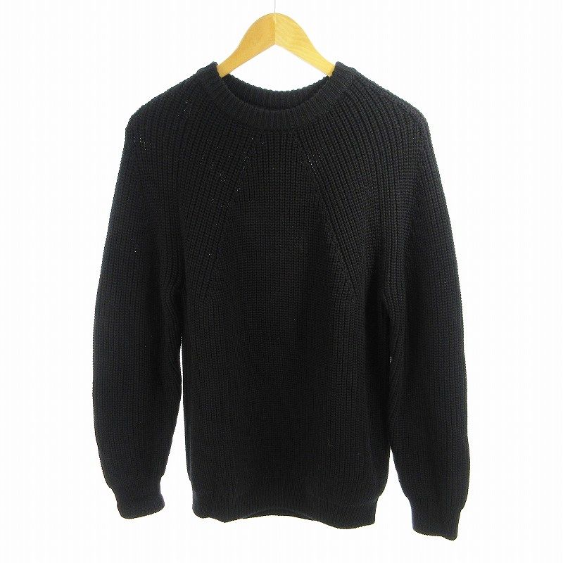 バトナー BATONER 25AW 2 SIGNATURE CREW NECK シグネチャー クルーネック ニット セーター BN-25FM-038 ブラック 黒 ウール トップス