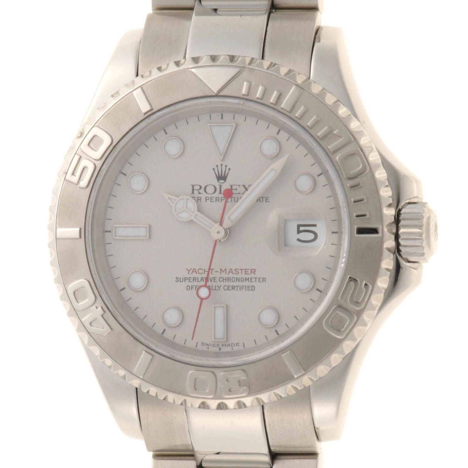 ROLEX ロレックス ヨットマスターロレジウム 16622Ｐ番 腕時計 ステンレス グレー 自動巻き メンズ 【中古】431 645,876円