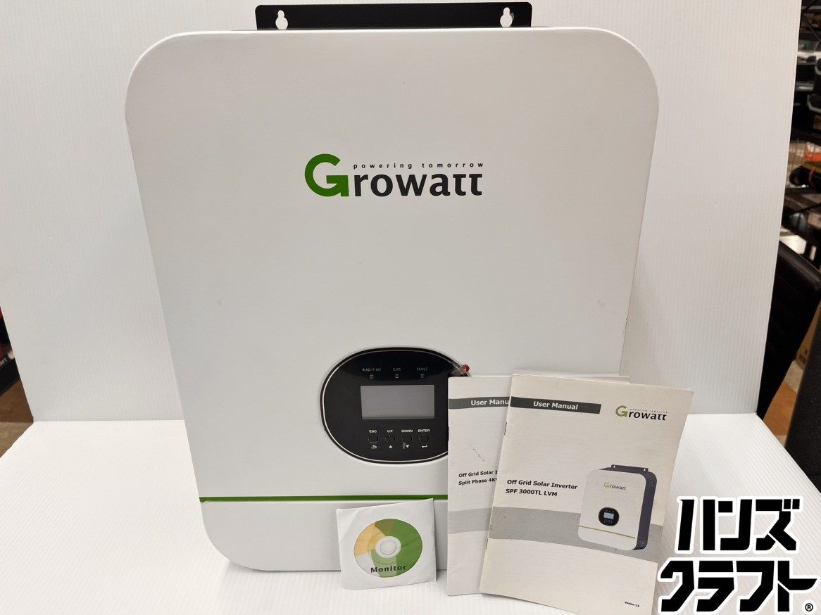 ★Growatt　ハイブリッドインバーター　SPF3000TL LVM-48P　ソーラーチャージャー　未使用　箱なし品