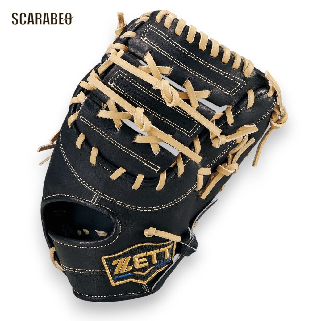 ゼット ZETT ネオステイタスLE ジュニア軟式ファーストミット 一塁手用 ブラック×パステルブラウン 少年野球 NEOSTATUS LE 軽量 bjf702613n-1932