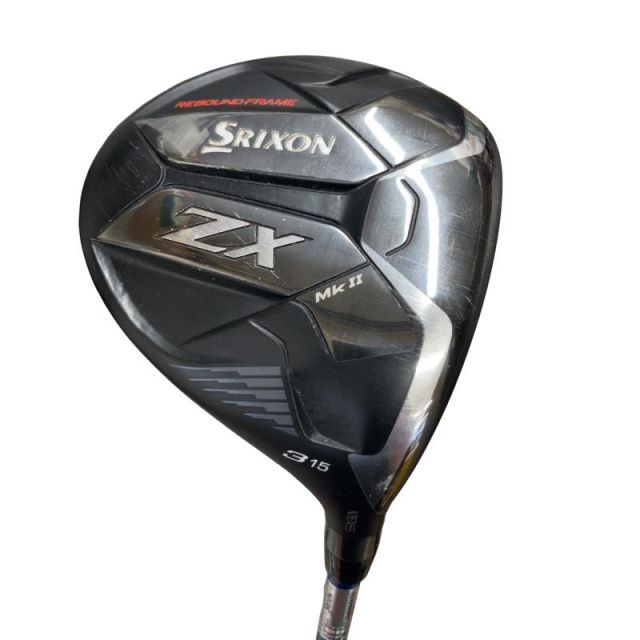 【中古】 ダンロップ SRIXON ZX Mk II 3W フェアウェイウッド FW 純正特注シャフト (フレックスS) メンズ 男性用 右利き 右用 Cランク ゴルフクラブ