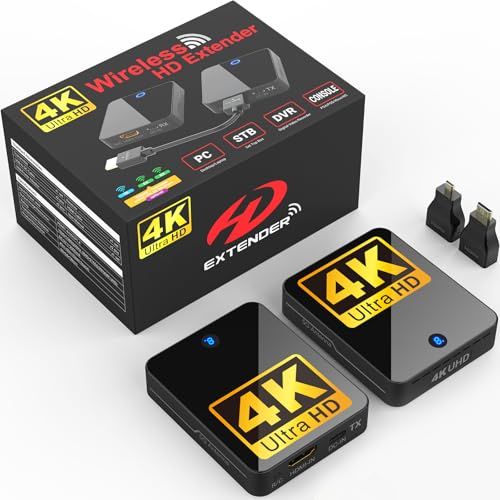 msワイヤレスHDMI 無線送受信機【2026年最新】 挿すだけ簡単使用 | 60m安定無線伝送 4K 30Hz | WIFI&設定不要 | 最大4セット増設可能 | テレビ/PC/Mac/Window/カメラ/監視カメラなど対応 | 日本技 2192cc53 15,400円