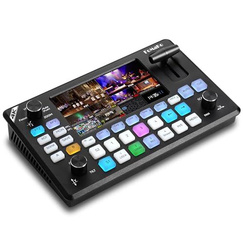 FoMaKo 4K60FPS ビデオスイッチャー HDMI入力4系統 USBビデオ録画 FHD5.5インチ LCDスクリーン PVW|KC602t 63,657円